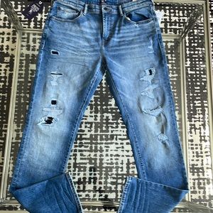 PRPS Distressed Slim Fit Stretch Jeans